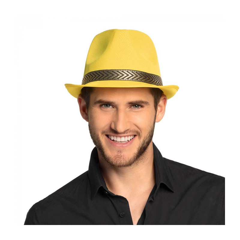 Žltá party čiapka so stuhou